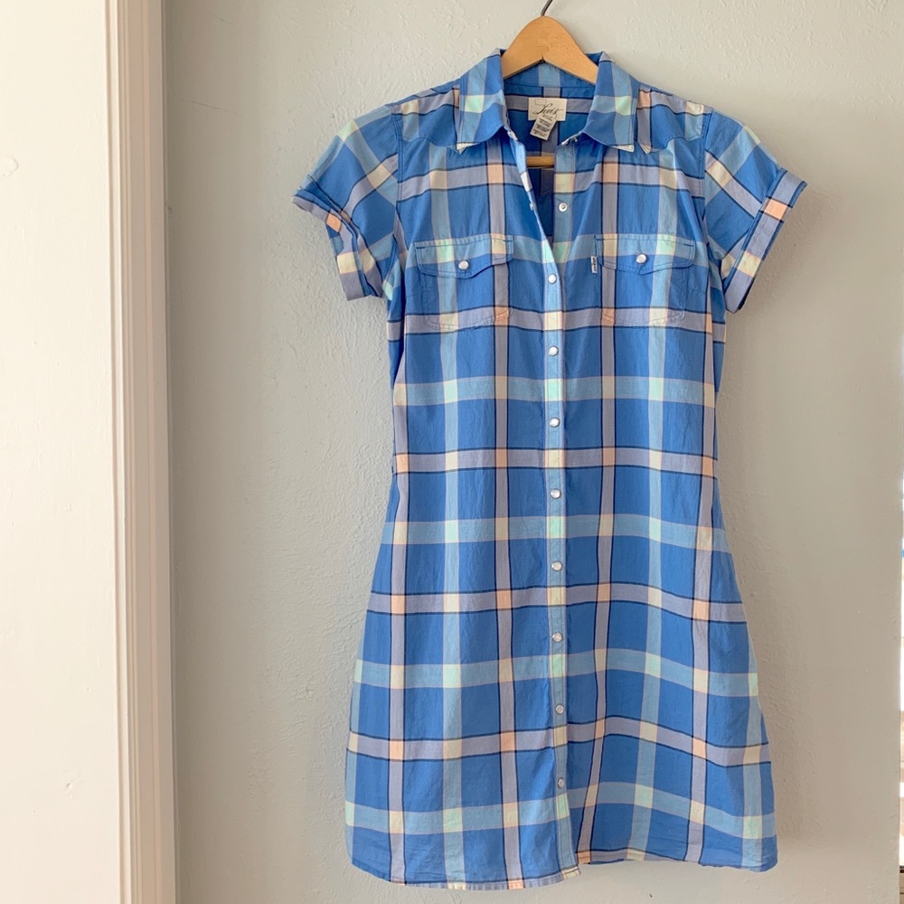 Levi’s Plaid Shirt Dress